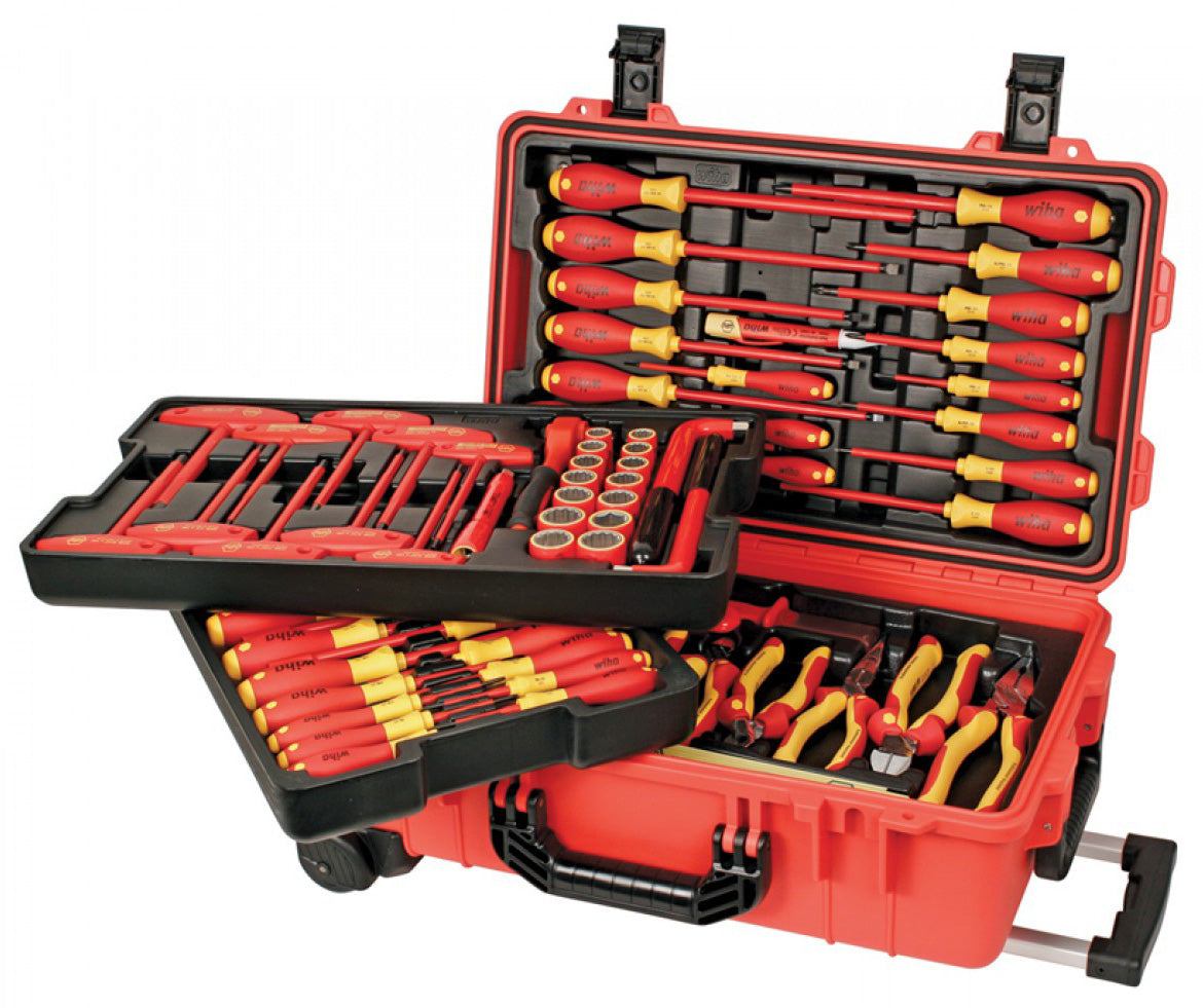 Wiha Insulated 80 Piece Set in Rolling Tool Case - 32800