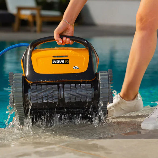 Dolphin Wave 90i Robotic Pool Cleaner w/ Caddy - 78 ft cable - 99996890-US